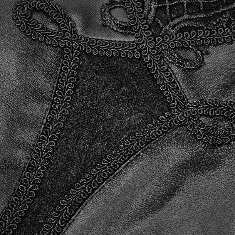 Frauen Goth Punk Lace Inset Leggings