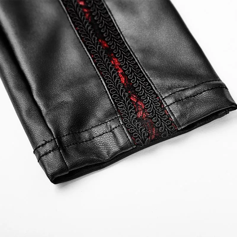 Frauen Goth Punk Lace Inset Leggings