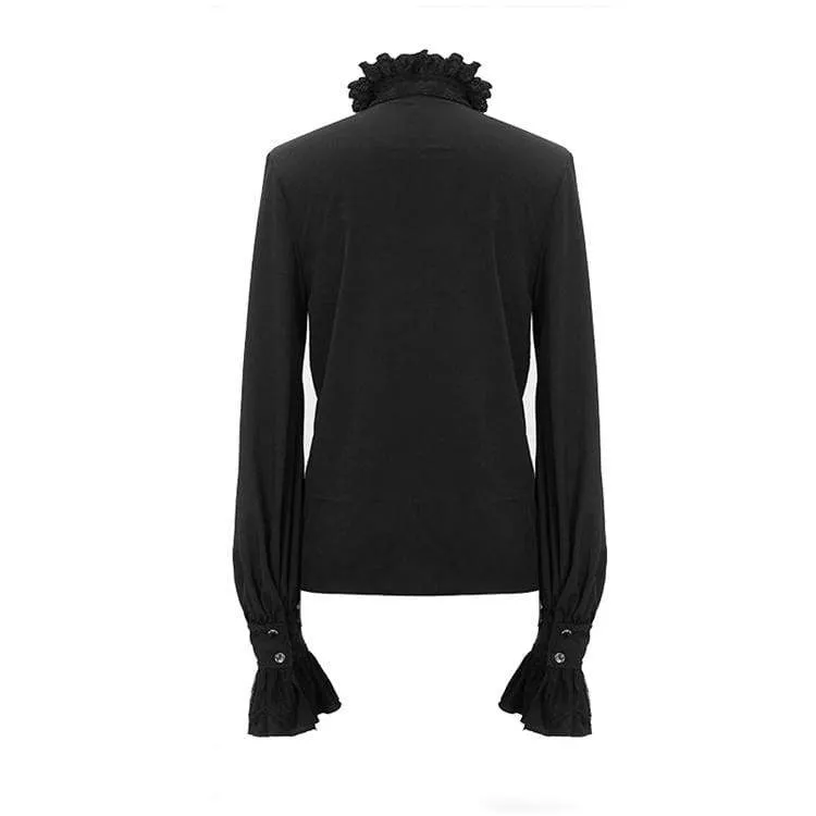 Herren Goth Puff Ärmelshirt mit Fliege