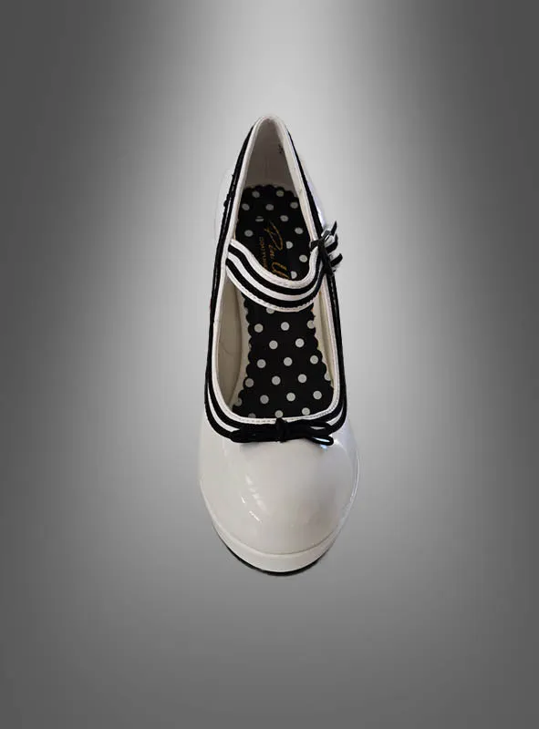 Rockabilly Pumps mit Schleife Größe 37