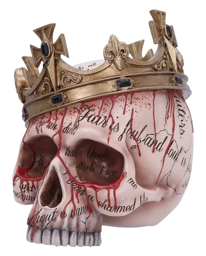 Macbeth Totenschädel mit Krone 15cm