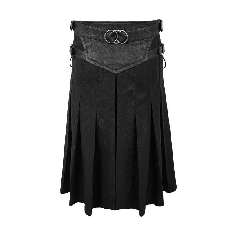 Herren Punk Vintage Cracks Seile Gürtel Kilts