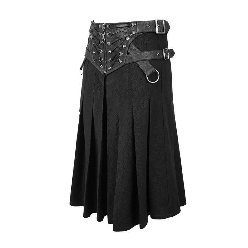 Herren Punk Vintage Cracks Seile Gürtel Kilts