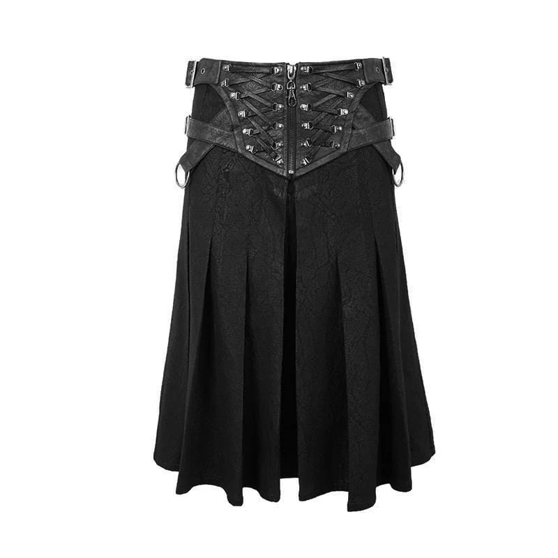 Herren Punk Vintage Cracks Seile Gürtel Kilts