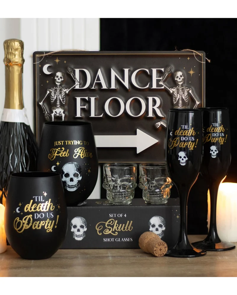 "Til Death Do Us Party" Sektgläser Set