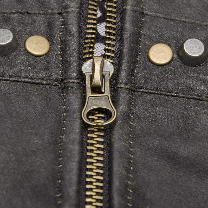 Herren Punk durchsichtige Mesh-Westen