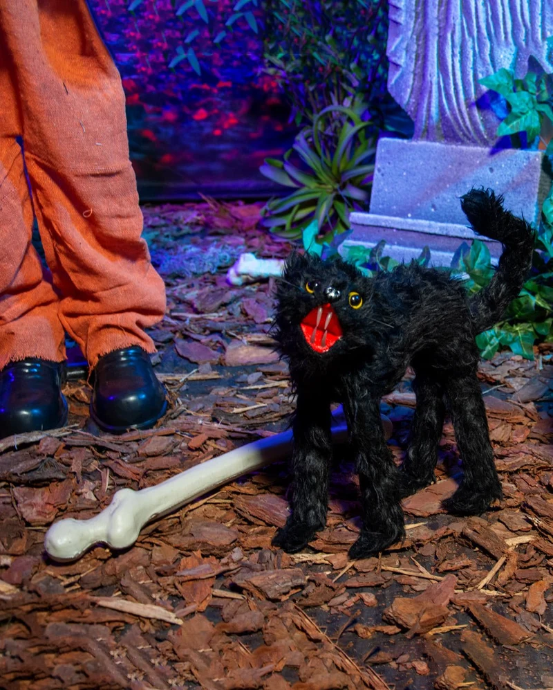 Schwarze Katze 30cm