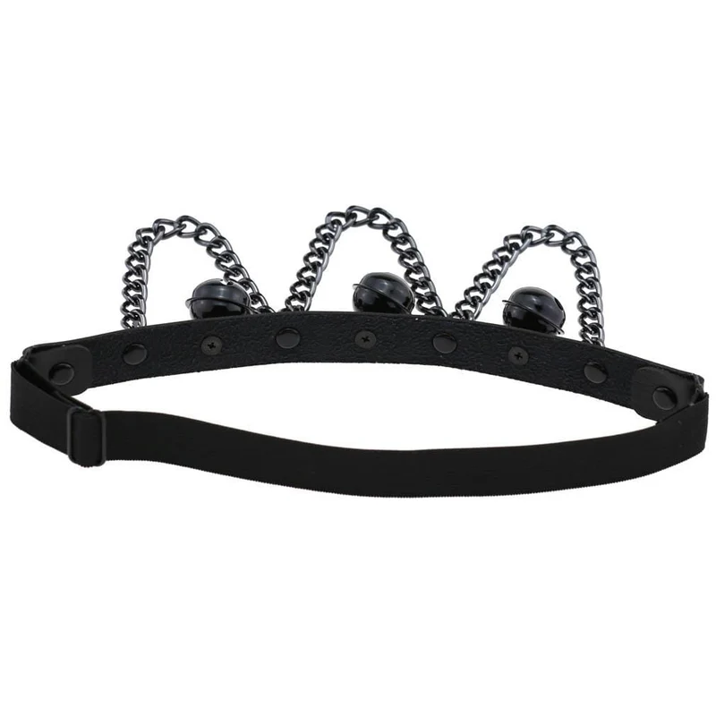 Damen Gothic Chain Leg Harnesses mit Tinkle Bell