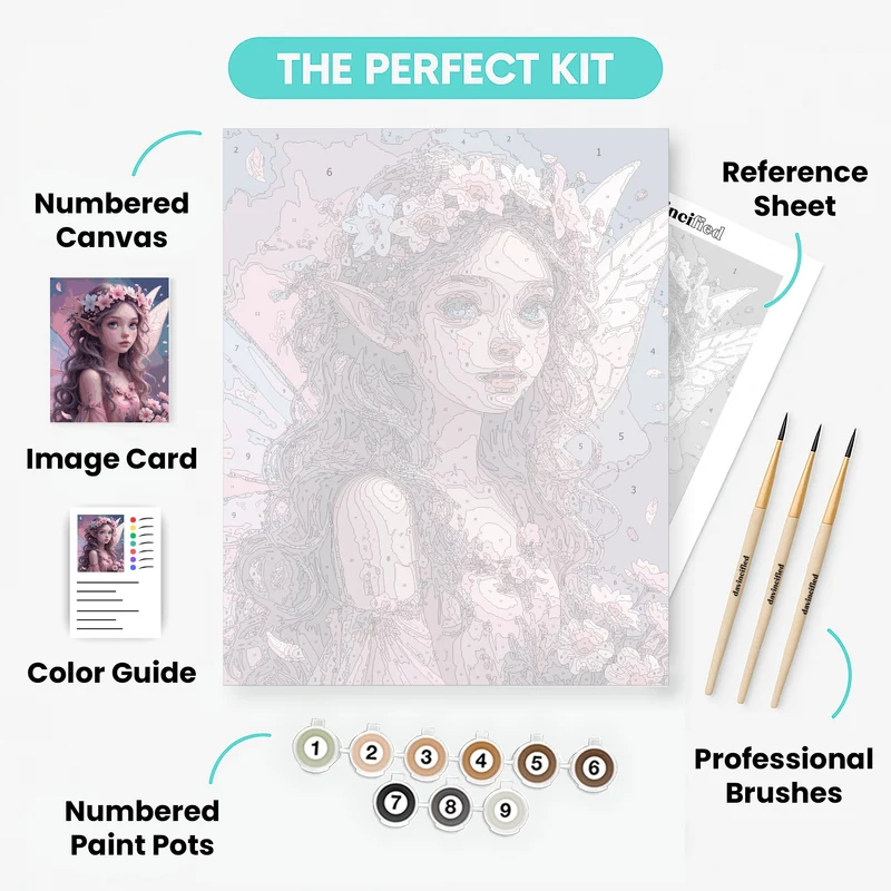 Cherry Blossom Fairy - Paint by Numbers Kit