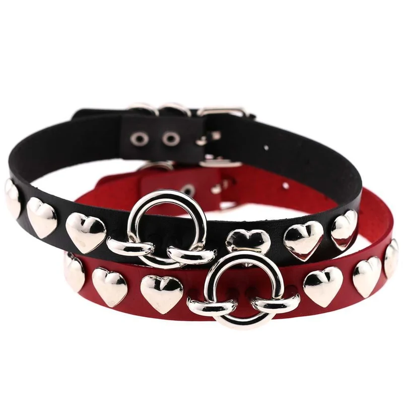 Frauen Punk Herz Rivet Choker