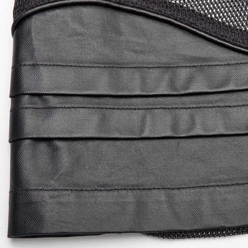 Herren Punk Sheer Mesh Kapuzenmäntel