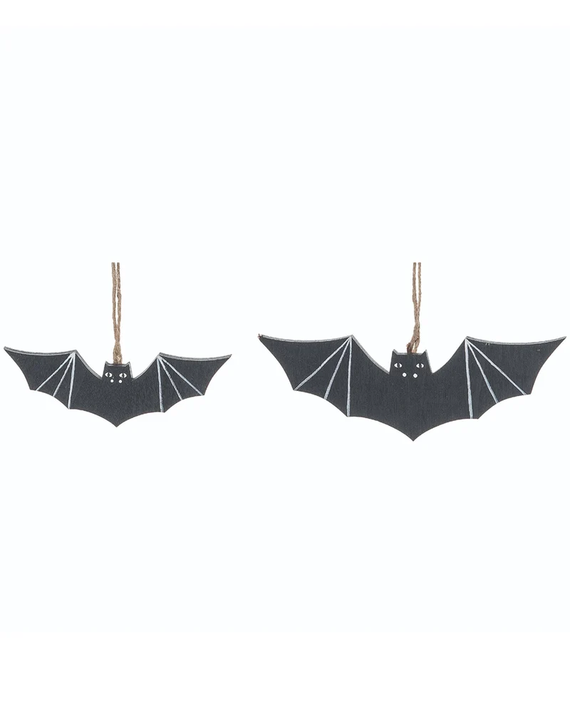 Fledermaus Holz Deko Anhänger 2 St.