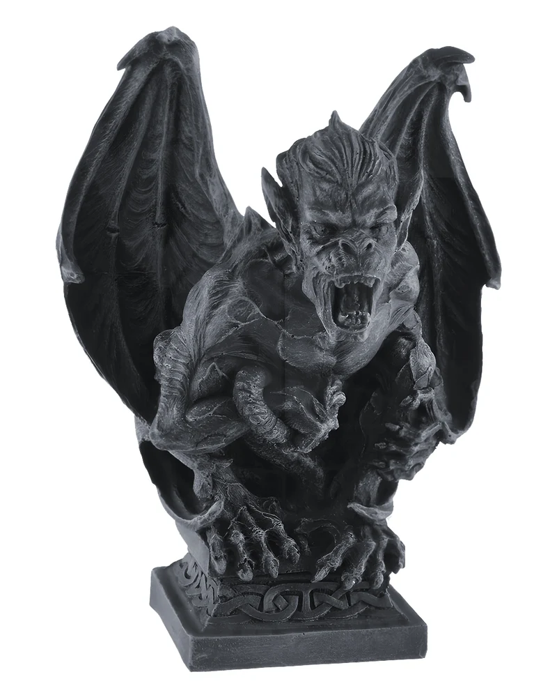 Fauchender Gargoyle mit Schwingen 18cm