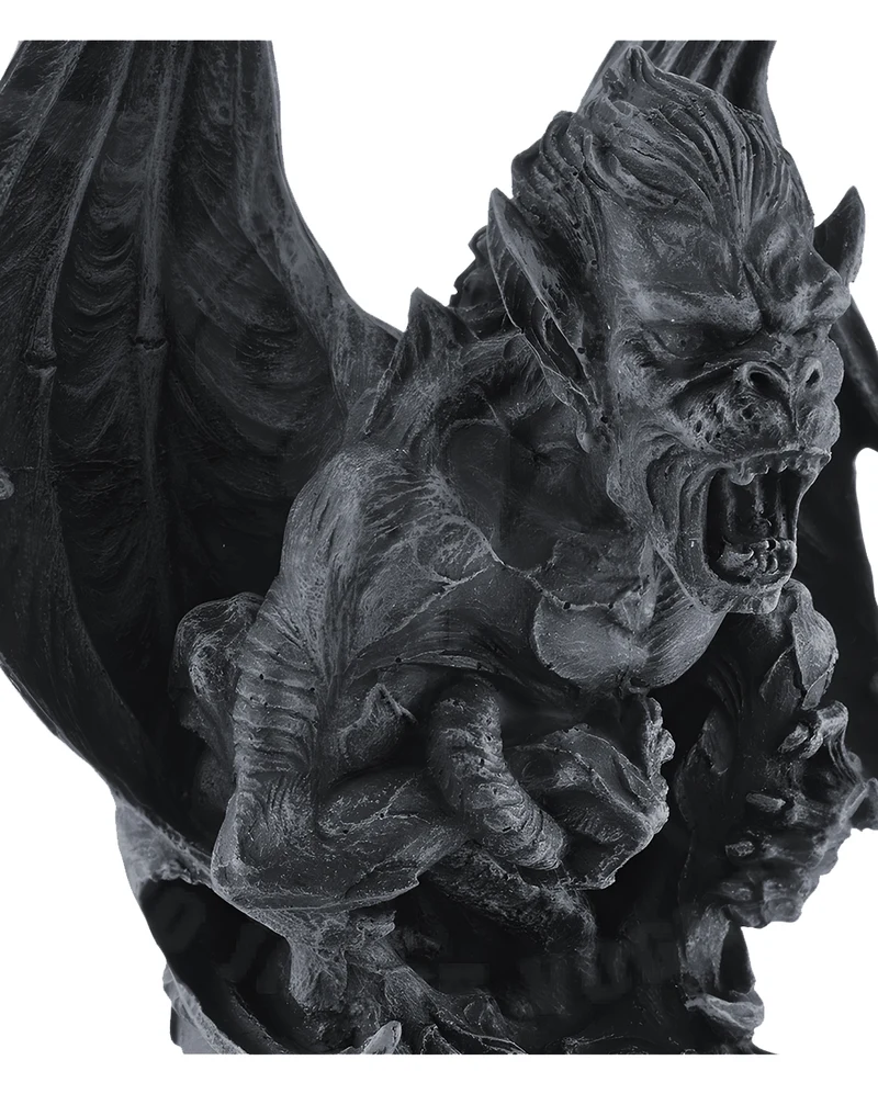 Fauchender Gargoyle mit Schwingen 18cm