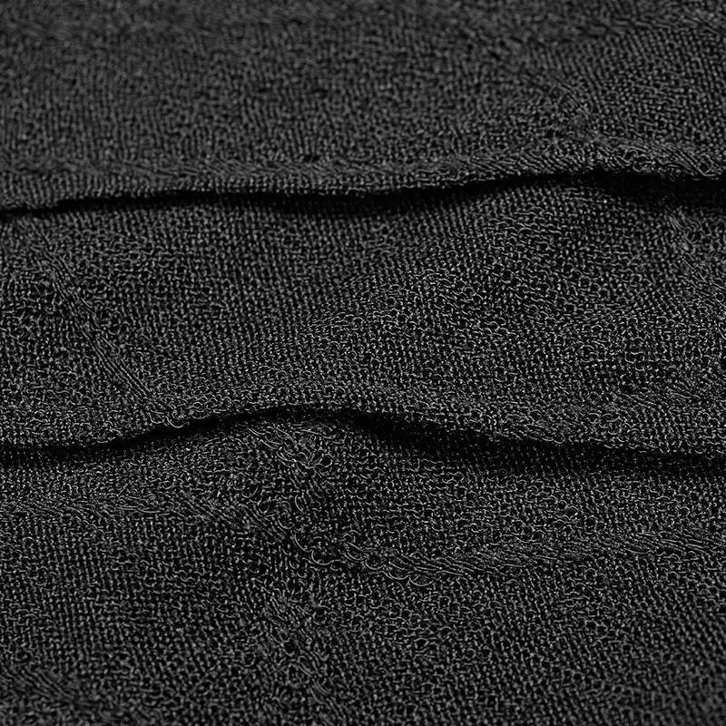 Frauen Punk Cropped Hight Kragen T-Shirt