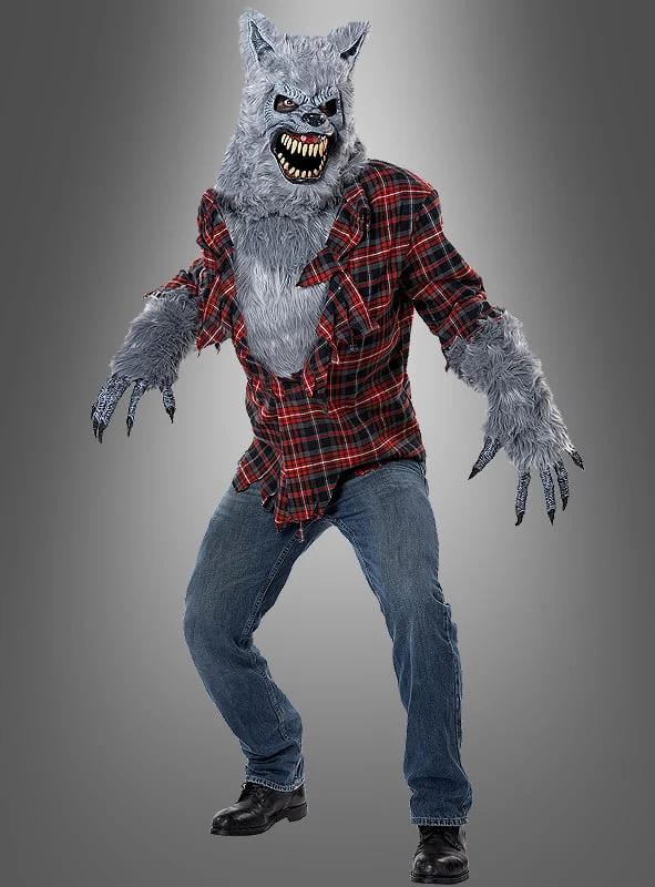 Werwolf Kostüm mit Ani-Motion Maske