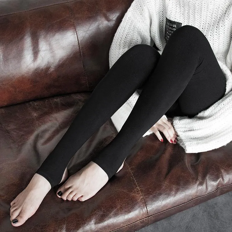 Frauen Punk schmal geschnittene Leggings mit hoher Taille