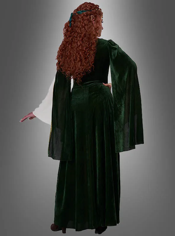 Elfenkönigin Emerald Damen Kostüm