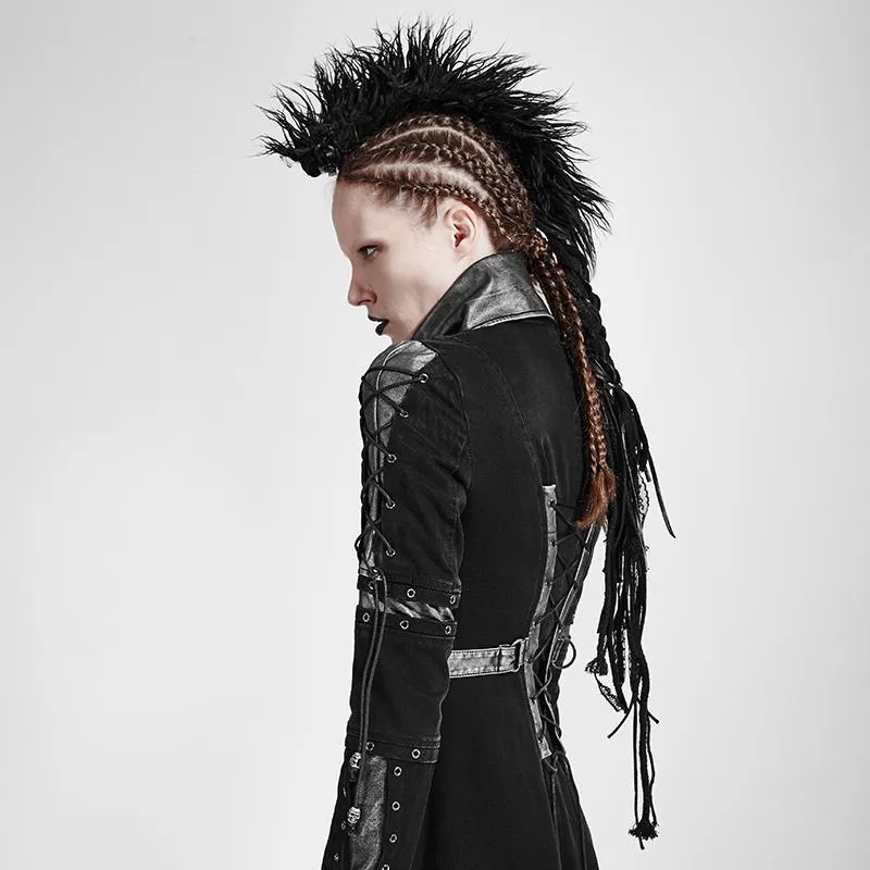 Frauen Punk Rock Woolen Hair Headwear