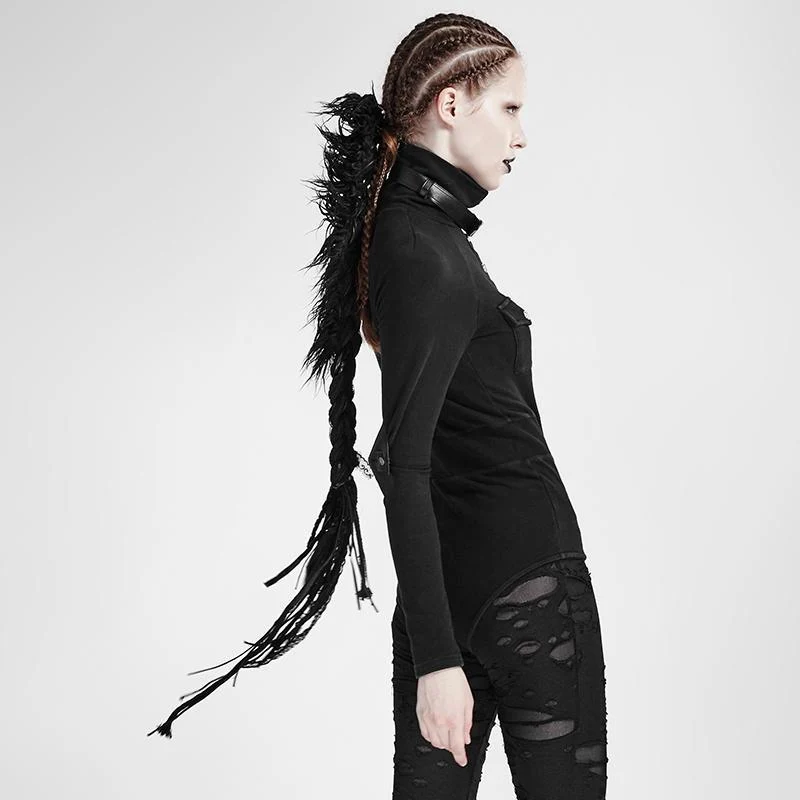 Frauen Punk Rock Woolen Hair Headwear