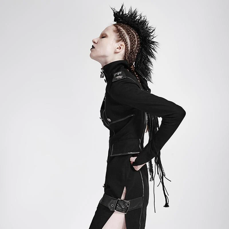 Frauen Punk Rock Woolen Hair Headwear