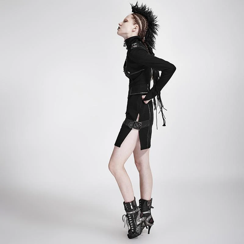 Frauen Punk Rock Woolen Hair Headwear