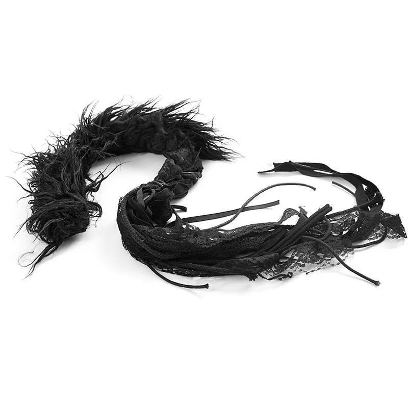 Frauen Punk Rock Woolen Hair Headwear