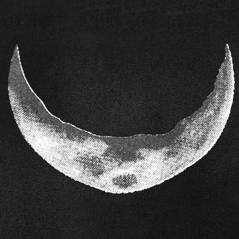 Gothic-Umhang für Damen mit Mondphasenmotiv