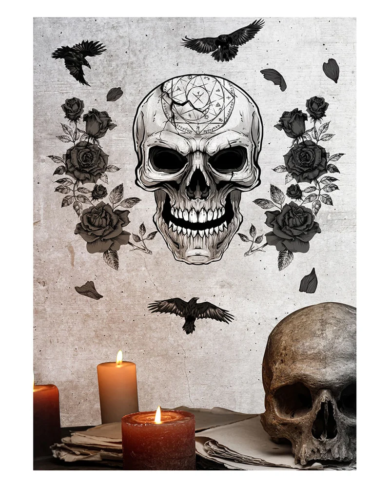 Gothic Skull Wanddekoration