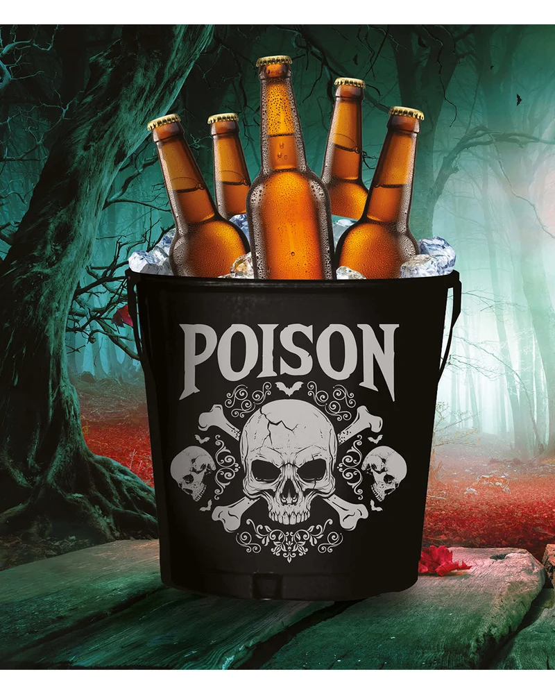 Gothic Skull "Poison" Metall Behälter