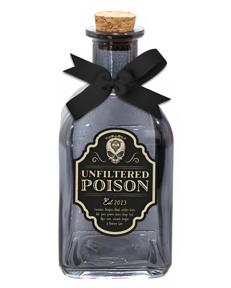 Deko Giftflasche "Unfiltered Poison 14cm