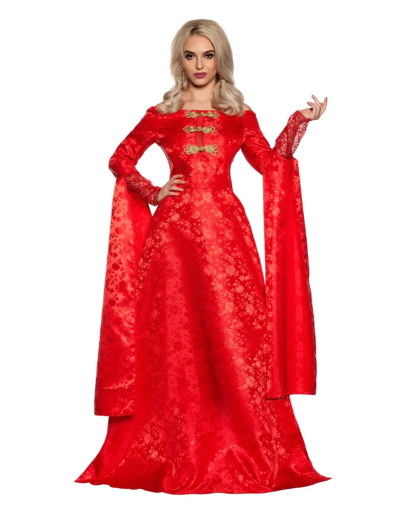 Königin der Renaissance Kostüm Rot