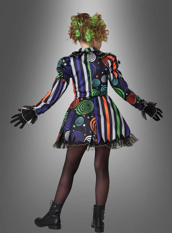 Neon Albtraum Clownkostüm Mädchen