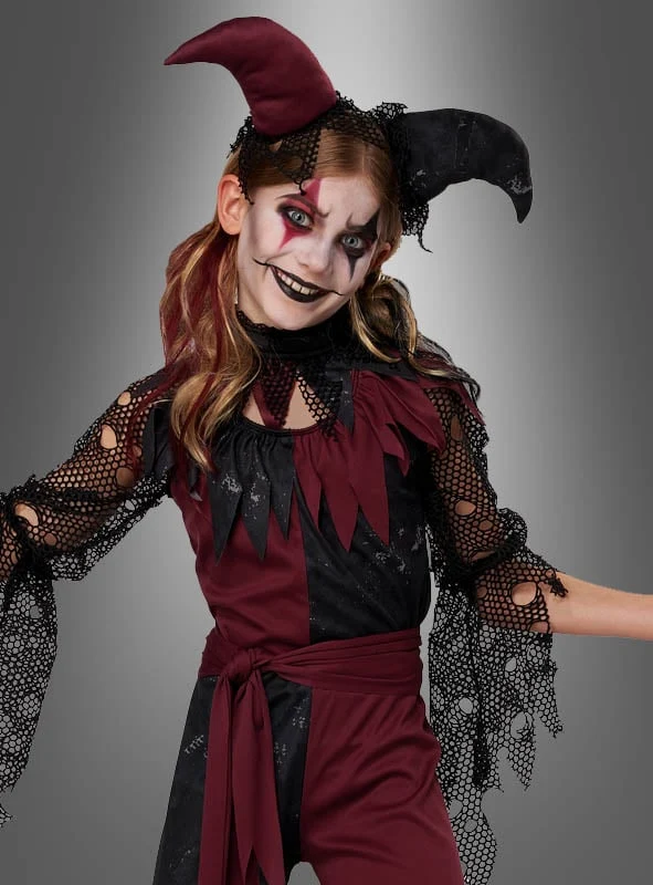 Halloween Jester Kostüm für Mädchen