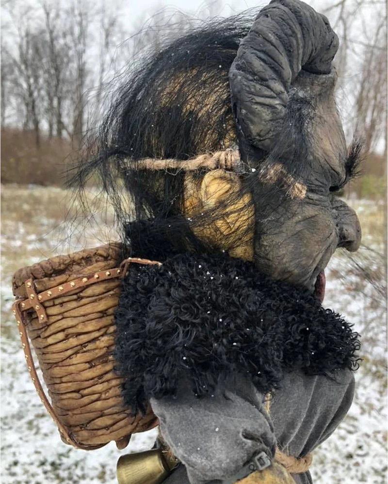 Krampus Friedhofs Puppe 50cm