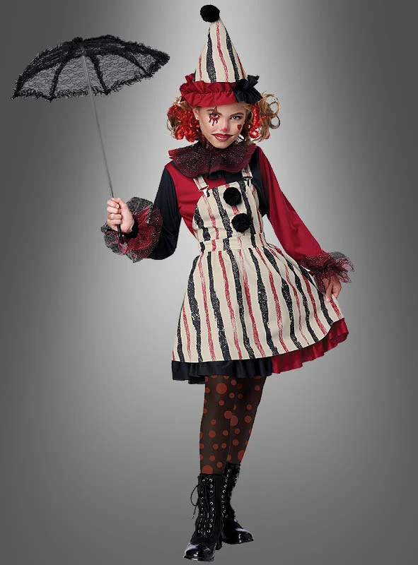 Clown Mädchenkostüm Columbina