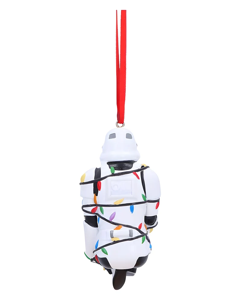 Star Wars Stormtrooper in Lichterkette Christbaumkugel 9cm