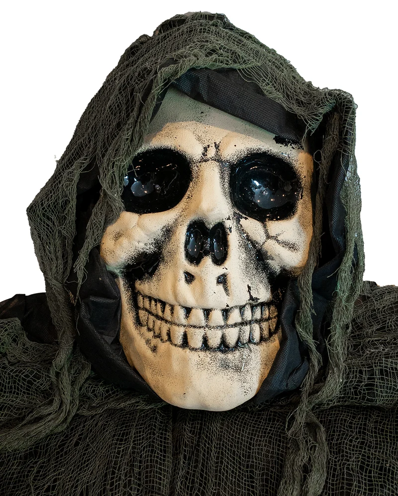 Gigantische Grim Reaper Hängedeko mit Licht 366cm