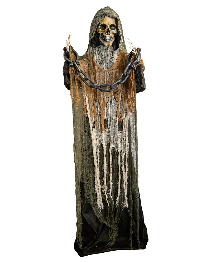 Grim Reaper Standfigur mit Bewegung, Licht & Sound 170cm