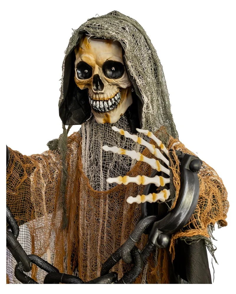 Grim Reaper Standfigur mit Bewegung, Licht & Sound 170cm