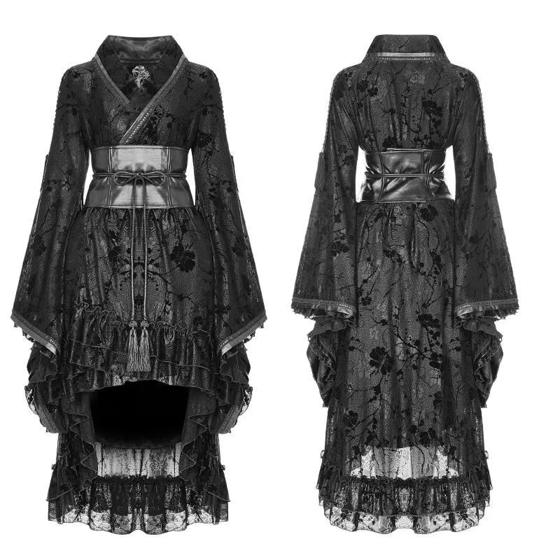 Frauen Goth Kimono Kleid