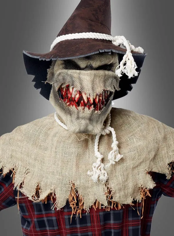 Mörderische Vogelscheuche Herrenkostüm mit Ani-Motion Maske
