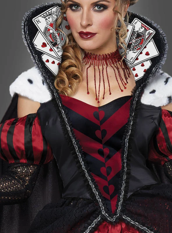 Herzkönigin Kostüm Ballkleid Deluxe