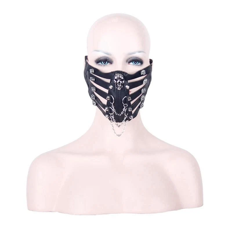 Herren Goth Schädel Gesichtsmaske