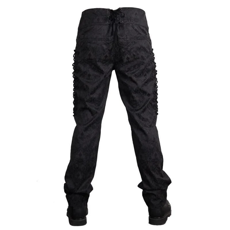 Herren Vintage Brokat Hose