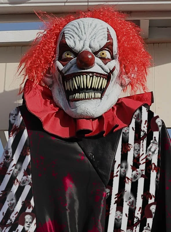 Gigantischer Horrorclown Kostüm oder Deko ca.240 cm