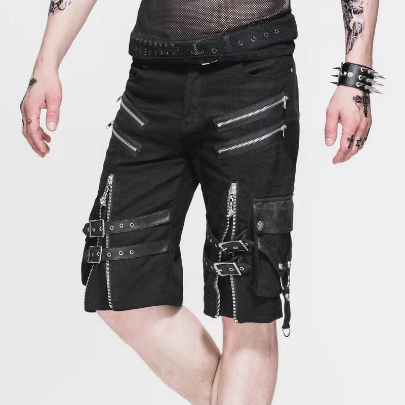 Herren Punk Bermuda Shorts