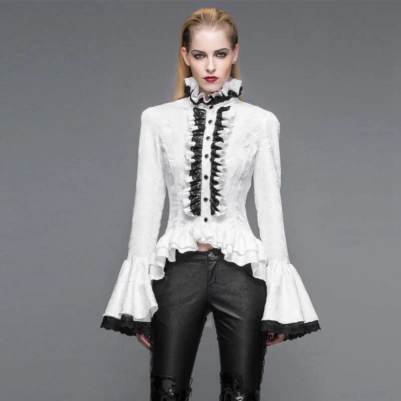 Vintage Victorian Short Lace Top für Damen