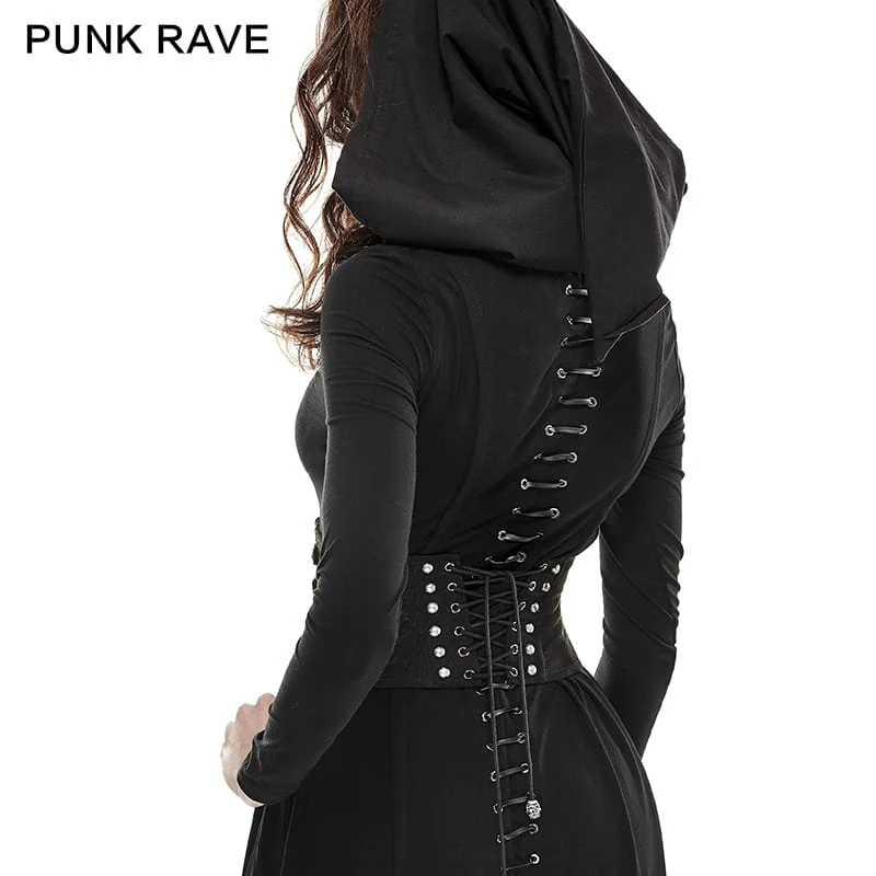 Damen Steampunk Schnallen Schnürkorsetts