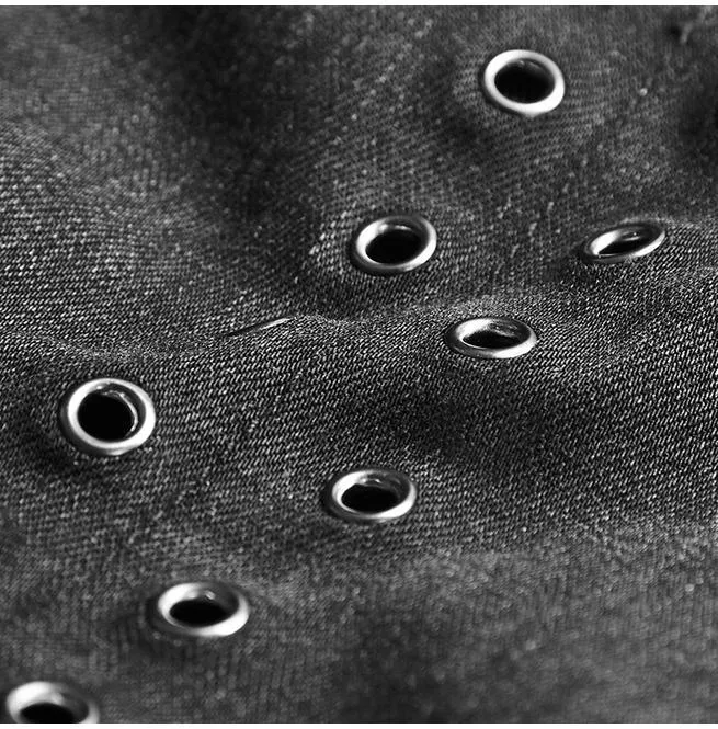 Punk-Skinny-Jeans für Damen mit Bauchtasche